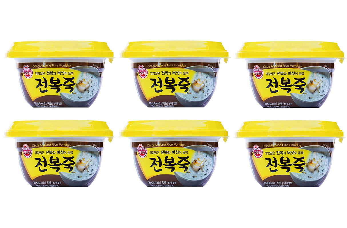 Rice Porridge With Abalone 2 Min Microwavable Fully Cooked Sesame Oil Packet Included (6 PK)