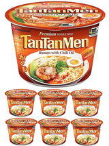 Tantanmen Ramen with Chili Oil Nongshim Premium Noodle Soup 3.56 oz Big Bowl, 6 Counts By TAOindustry