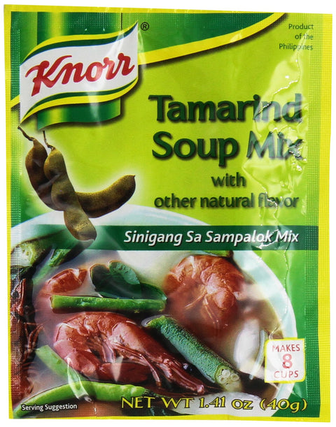 Knorr Tamarind Soup Mix (Sinigang sa Sampalok Mix), 1.41oz (40g) (Pack of 14)