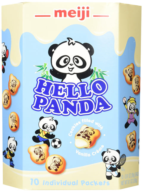 Meiji Hello Panda Family Pack Cookie, Vanilla, 9.1 Ounce