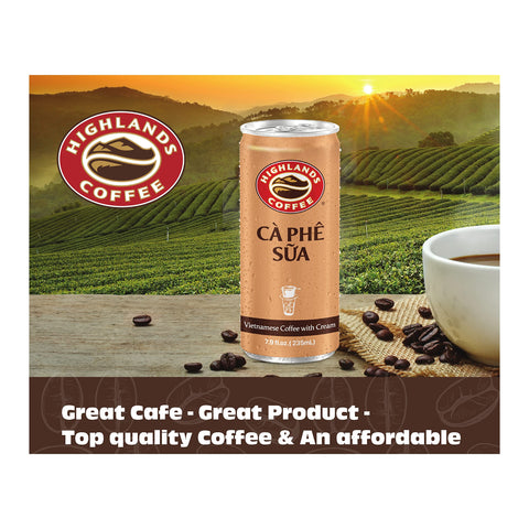 Highlands Coffee Vietnamese Coffee with Condensed Milk│7.9 oz Can